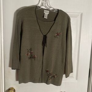 Koret 2 pc attached shell/sweater set NWT